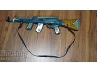 Old Hungarian Metal Toy Model Machine Gun