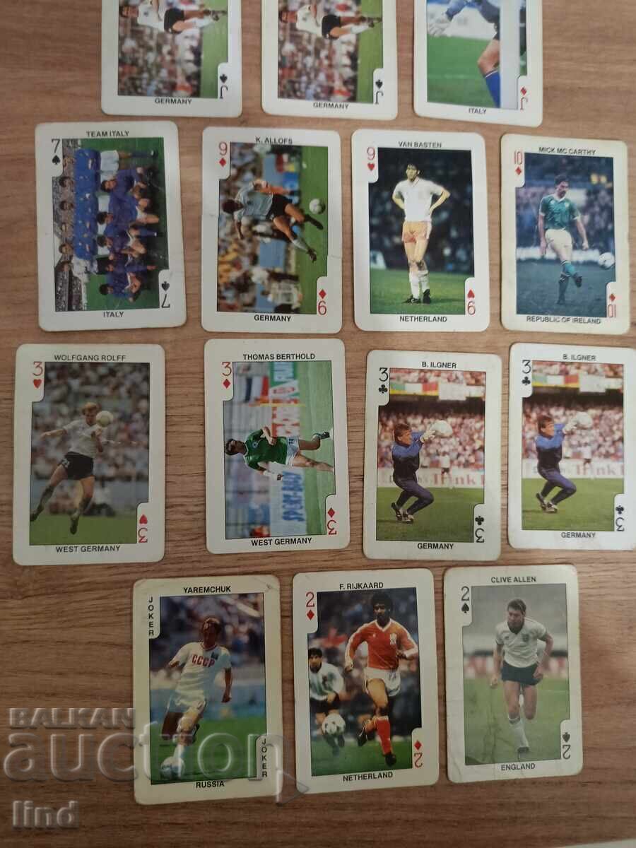 Licitație Carduri cu fotbaliști Euro 1988