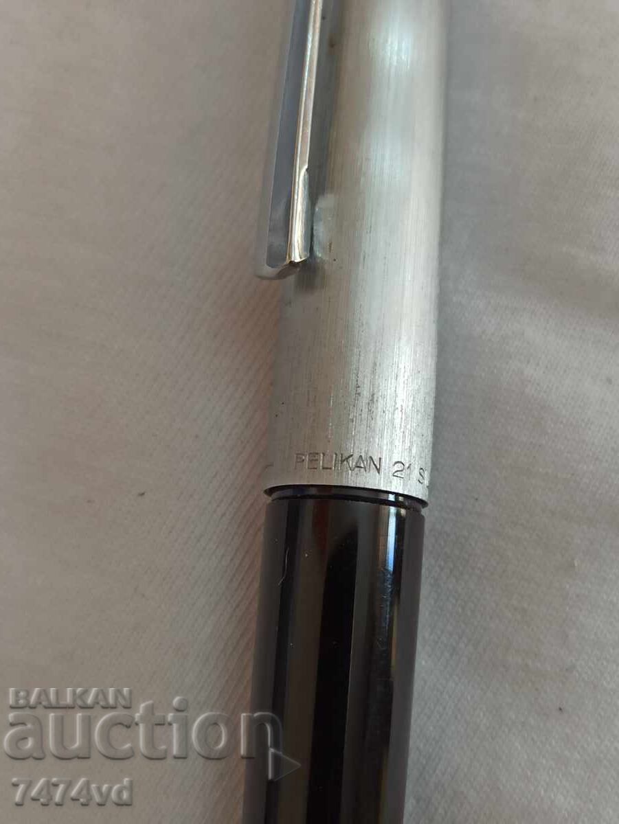 Pelikan 21 Silvexa Germany fountain pen 585 14k white gold with price 250.00 BGN | € 127.82