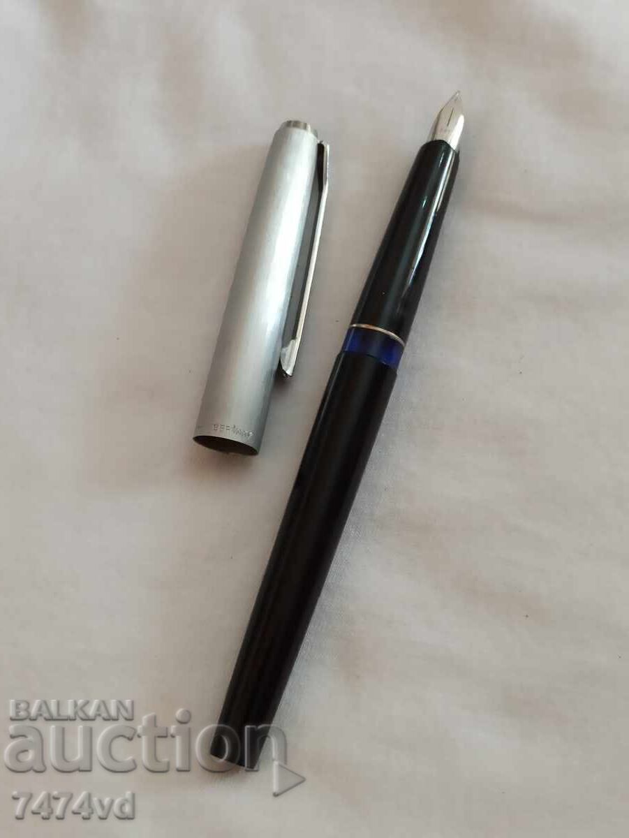 Στυλό Pelikan 21 Silvexa Germany πένα 585 14 καράτια λευκόχρυσος - 5