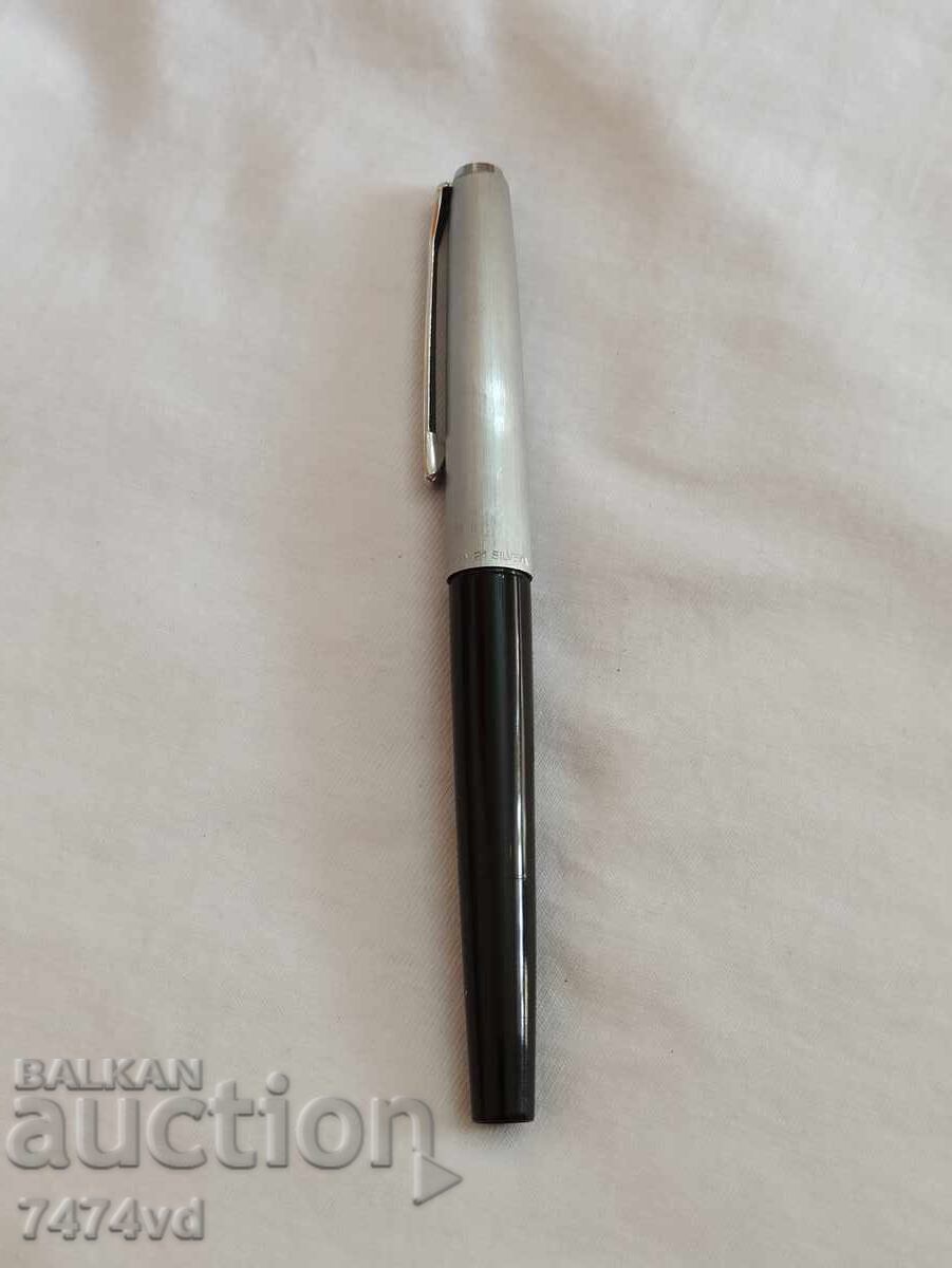 Στυλό Pelikan 21 Silvexa Germany πένα 585 14 καράτια λευκόχρυσος