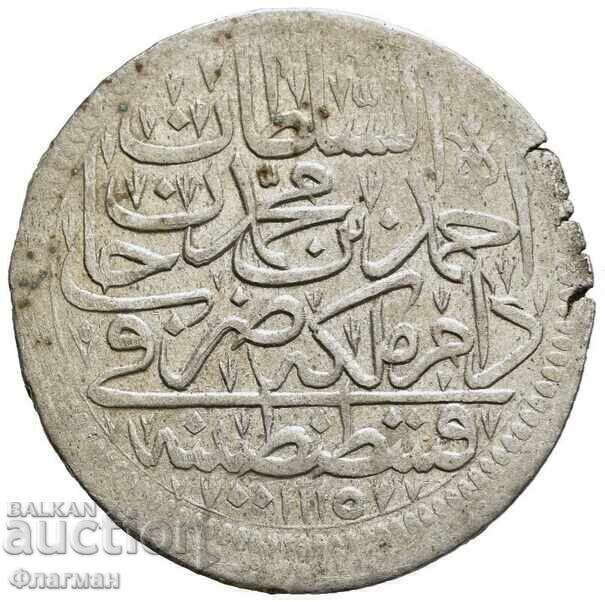 Imperiul Otoman 1 Zlot (30 Pari) 1115 H Sultan Ahmed al III-lea