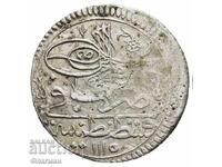 Turcia 20 Bani (Irmilik) 1115 d.C. Sultan Ahmed III - Rare RR