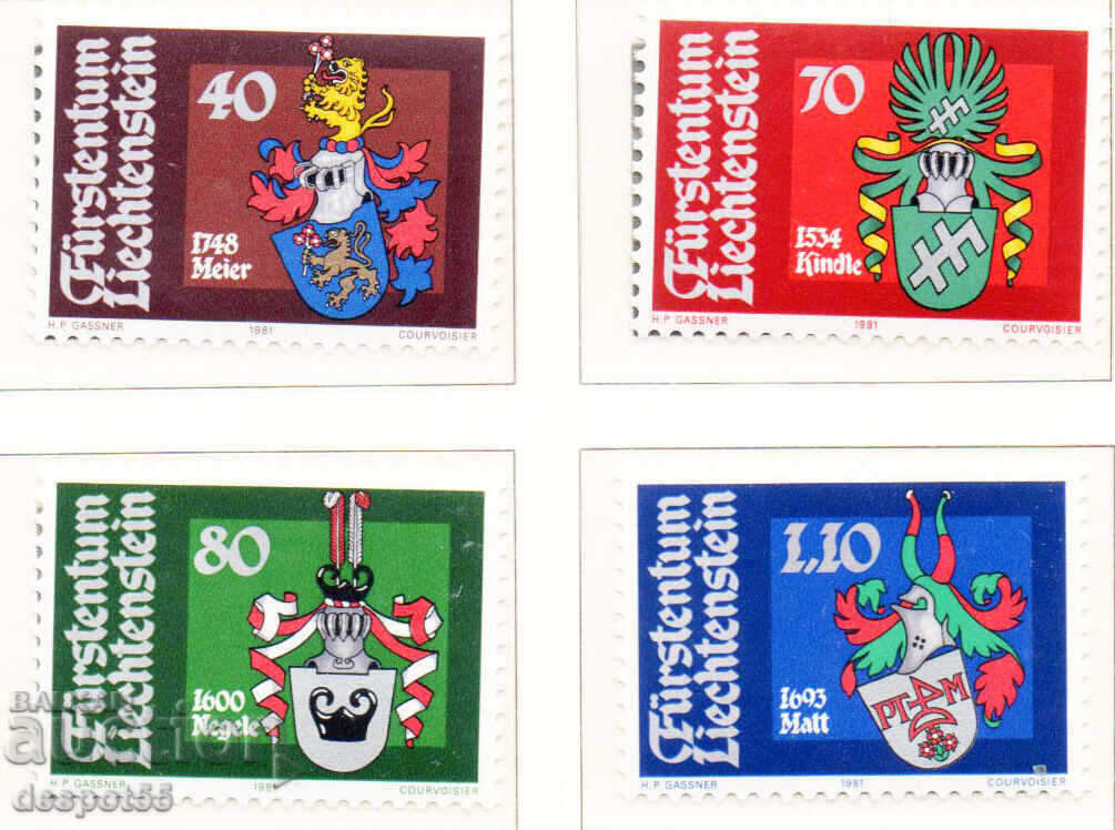 1981. Λιχτενστάιν. Γραμματόσημα