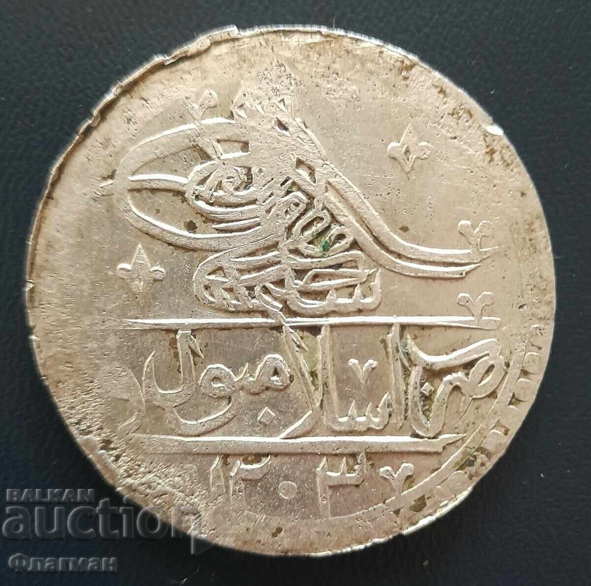 Ottoman Turkey 1 Yuzluk 1203/10 Sultan Selim III