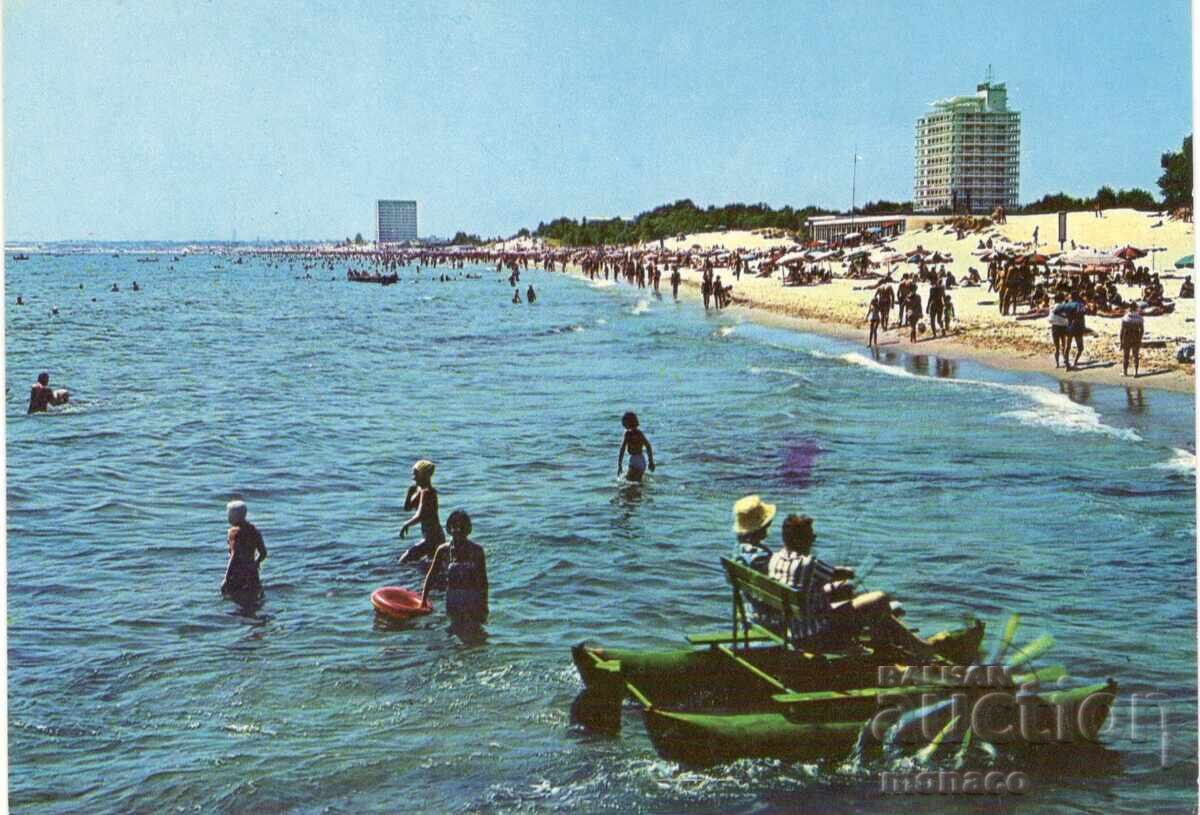 Παλιά καρτ ποστάλ - Σάνι Μπιτς, Η παραλία Παλιά καρτ ποστάλ - Σάνι Μπιτς, Η παραλία