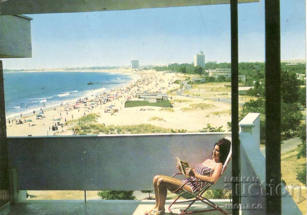 Παλιά καρτ ποστάλ - Σάνι Μπιτς, Η παραλία