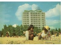 Παλιά καρτ ποστάλ - Σάνι Μπιτς, Η παραλία μπροστά από το ξενοδοχείο "Γκλόμπους"