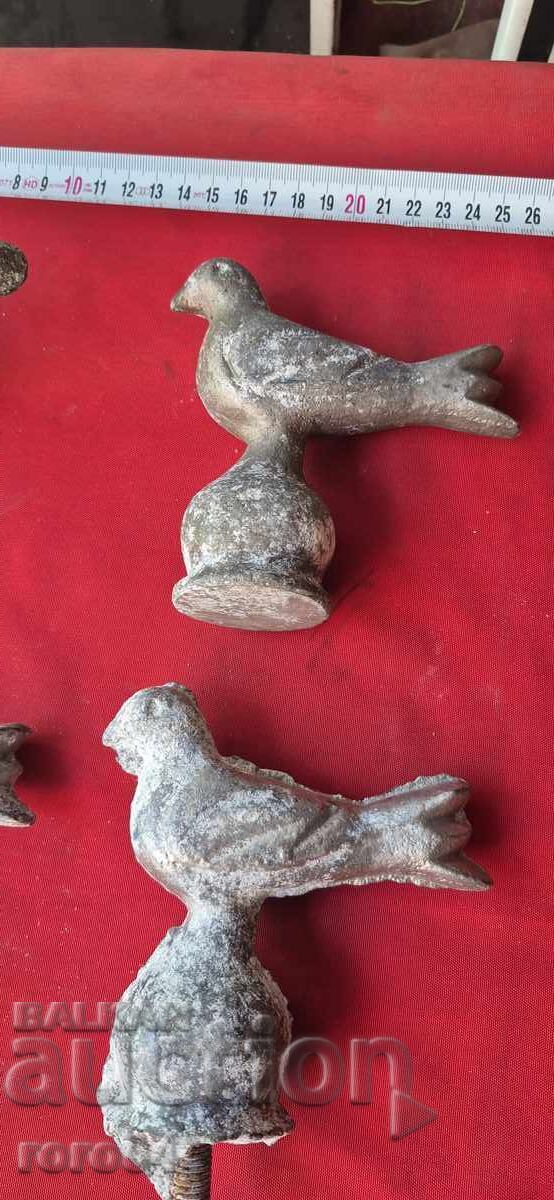 PĂSĂRI DIN ALUMINIU - ORNAMENTE PENTRU GARD / POARTĂ - 5