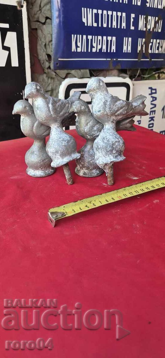PĂSĂRI DIN ALUMINIU - ORNAMENTE PENTRU GARD / POARTĂ - 7 PĂSĂRI DIN ALUMINIU - ORNAMENTE PENTRU GARD / POARTĂ - 7