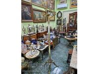 Unic suport de podea antic francez din bronz și onix