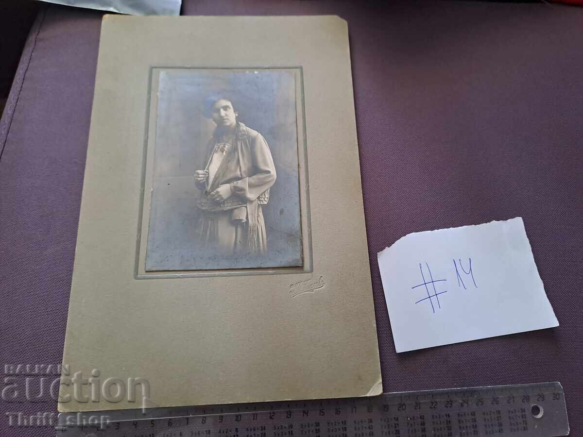 Παλιά φωτογραφία - χαρτόνι - Πορτρέτο