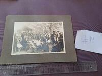 Стара снимка - картон - група хора