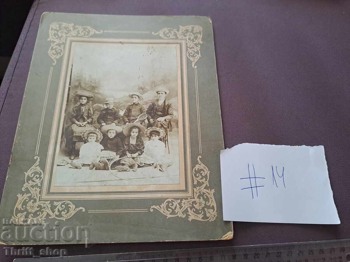 Fotografie veche - carton - Fotografie de familie Fotografie veche - carton - Fotografie de familie