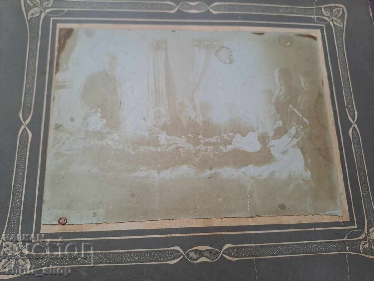 Old photo - cardboard - person on a bed? with price 1.00 BGN | € 0.51 Old photo - cardboard - person on a bed? with price 1.00 BGN | € 0.51