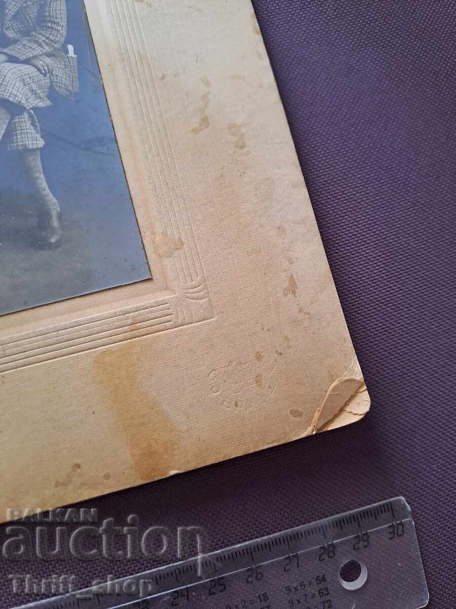 Δημοπρασία Παλιά φωτογραφία - χαρτόνι - ομάδα ανθρώπων