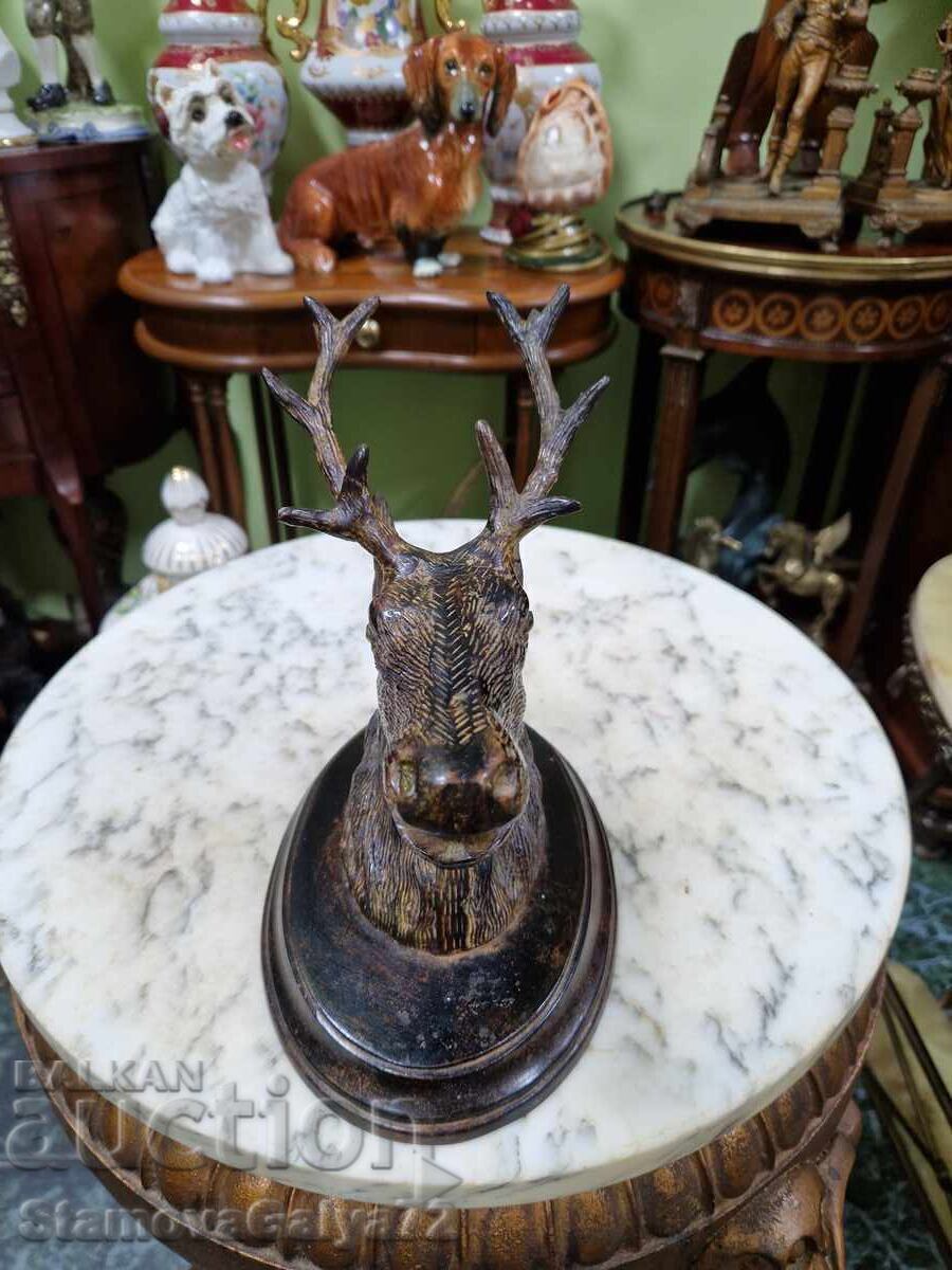Auction  Unique Antique French Metal Figure Statue