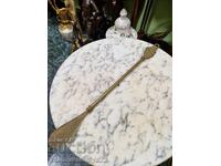 Minunat suport de pantofi antic din bronz englezesc