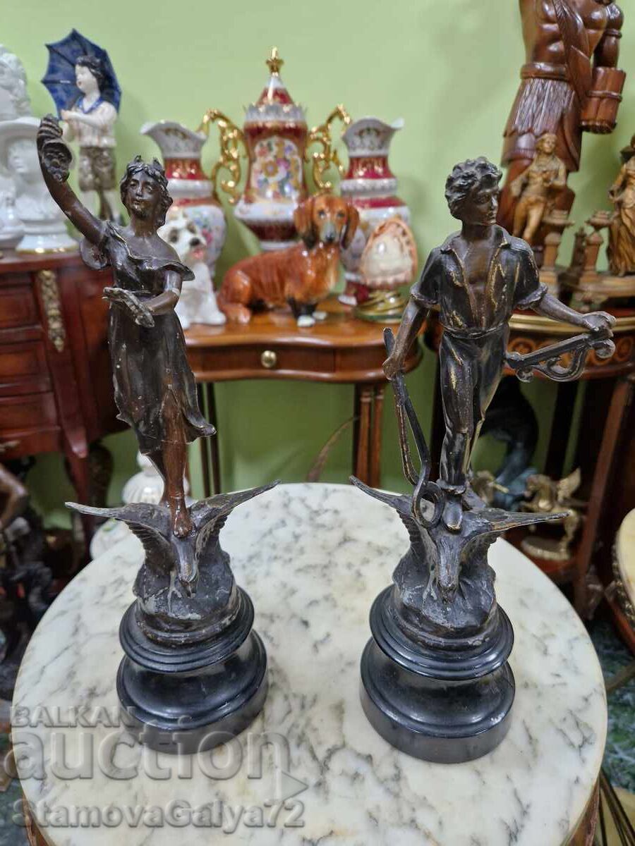 Licitație Pereche de figurine franceze antice Licitație Pereche de figurine franceze antice