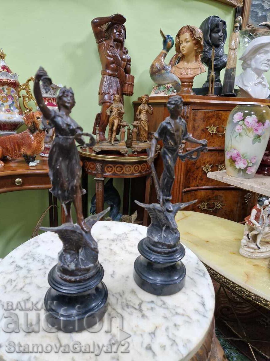 Pereche de figurine franceze antice - 5 Pereche de figurine franceze antice - 5