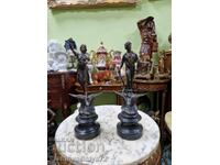 Pereche de figurine franceze antice