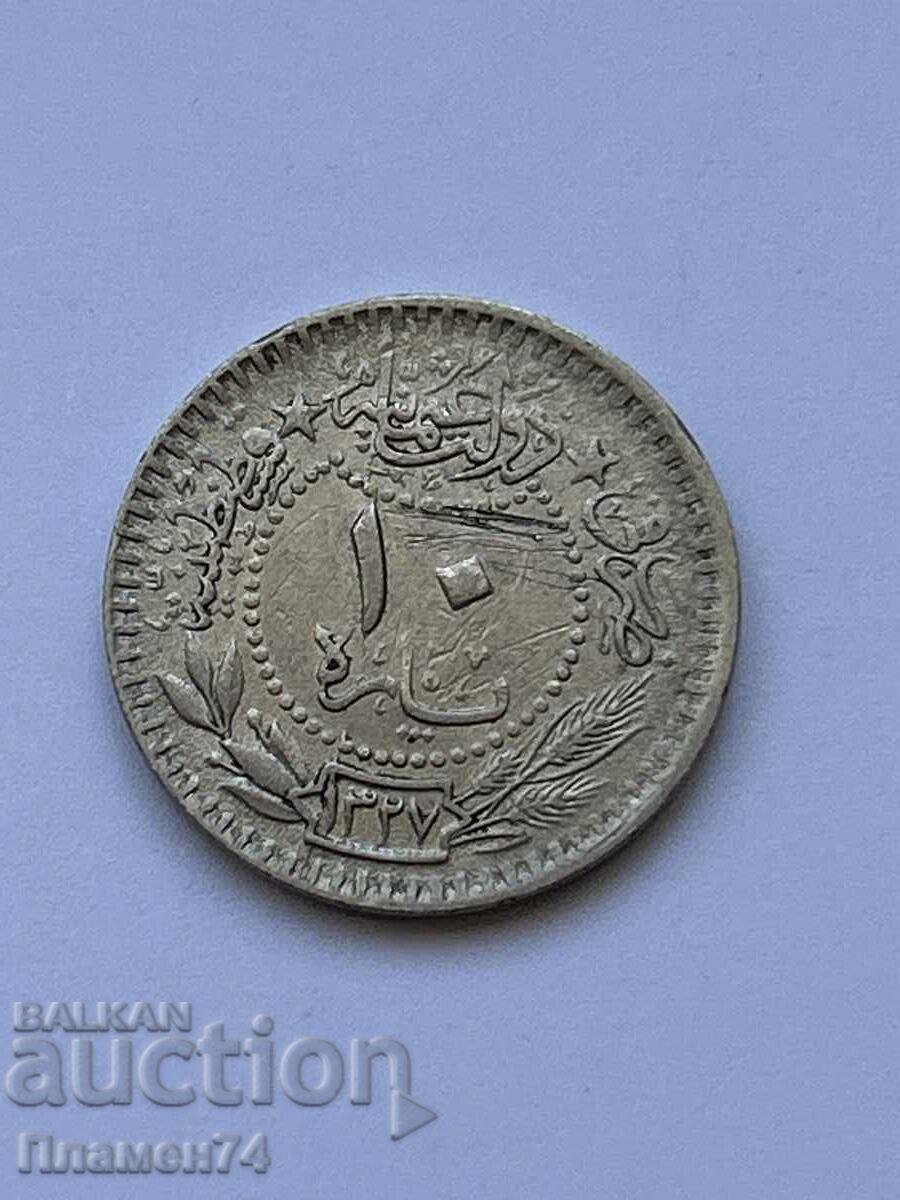 10 Bani Turcia 1909