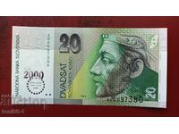 Slovakia 20 Korun 1993 /2000 - Millennium/ UNC
