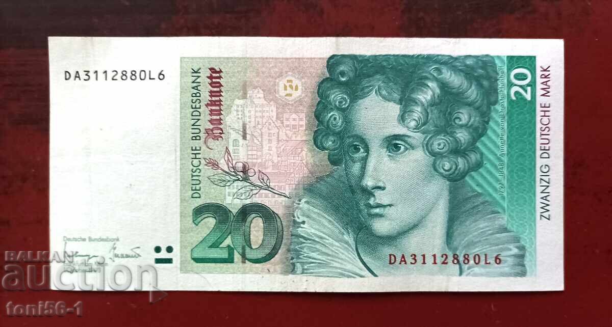 Germany 20 Mark 1993 Germany 20 Mark 1993