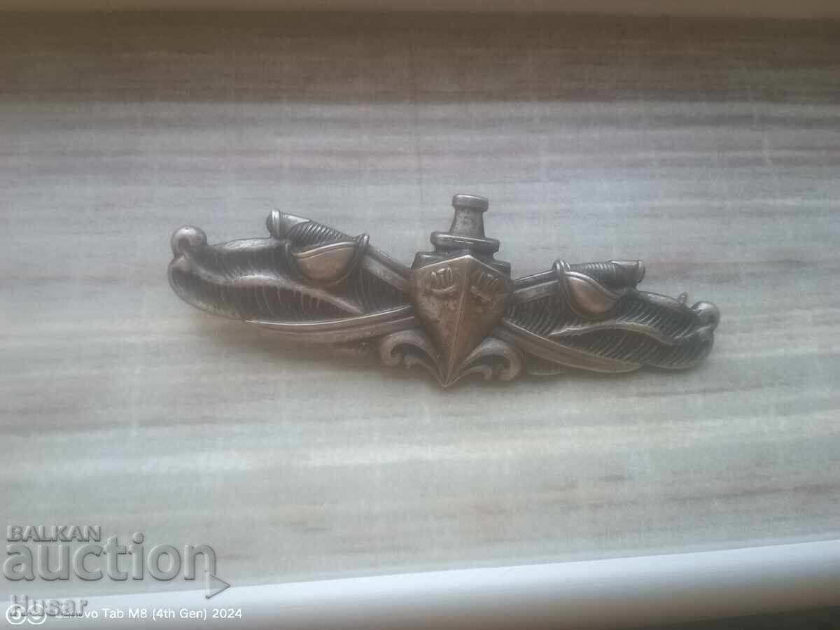 Special US Navy (USA) Forces Insignia Silver Plated - 5