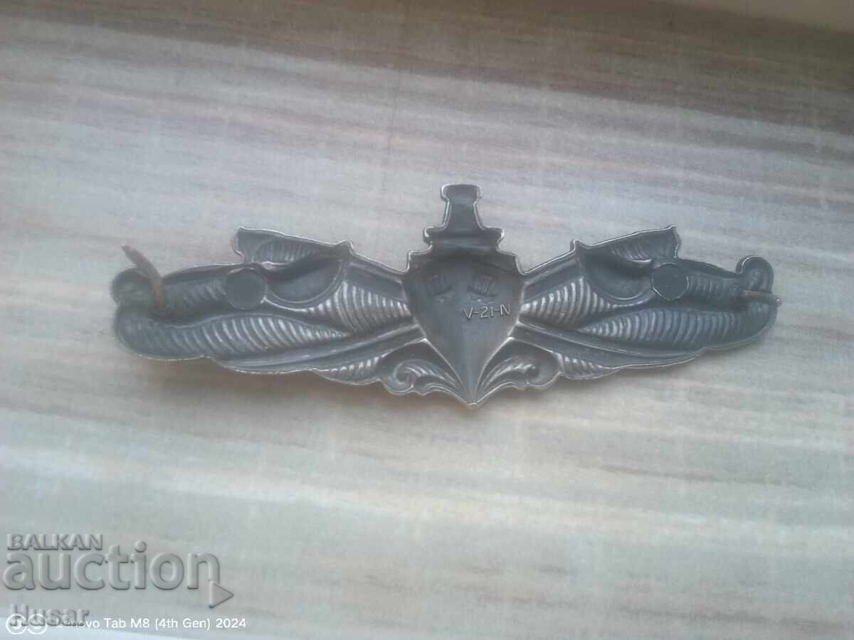 Special US Navy (USA) Forces Insignia Silver Plated - 6