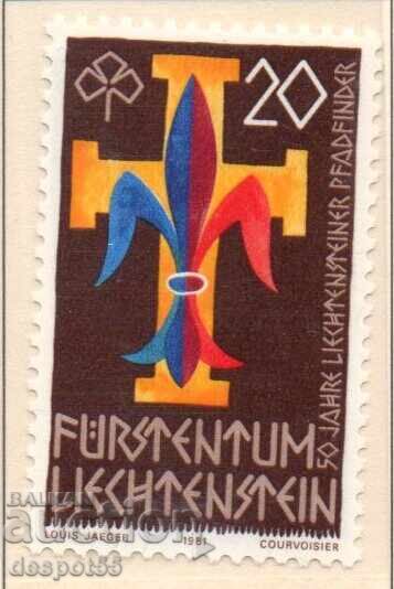 1981 Liechtenstein. 50th Anniversary of Scouting 1981 Liechtenstein. 50th Anniversary of Scouting