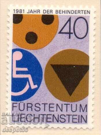 1981 Liechtenstein. International Year of Disabled Persons
