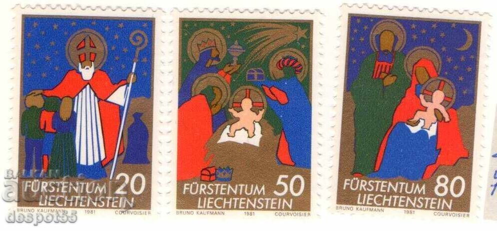 1981. Liechtenstein. Crăciun. 1981. Liechtenstein. Crăciun.
