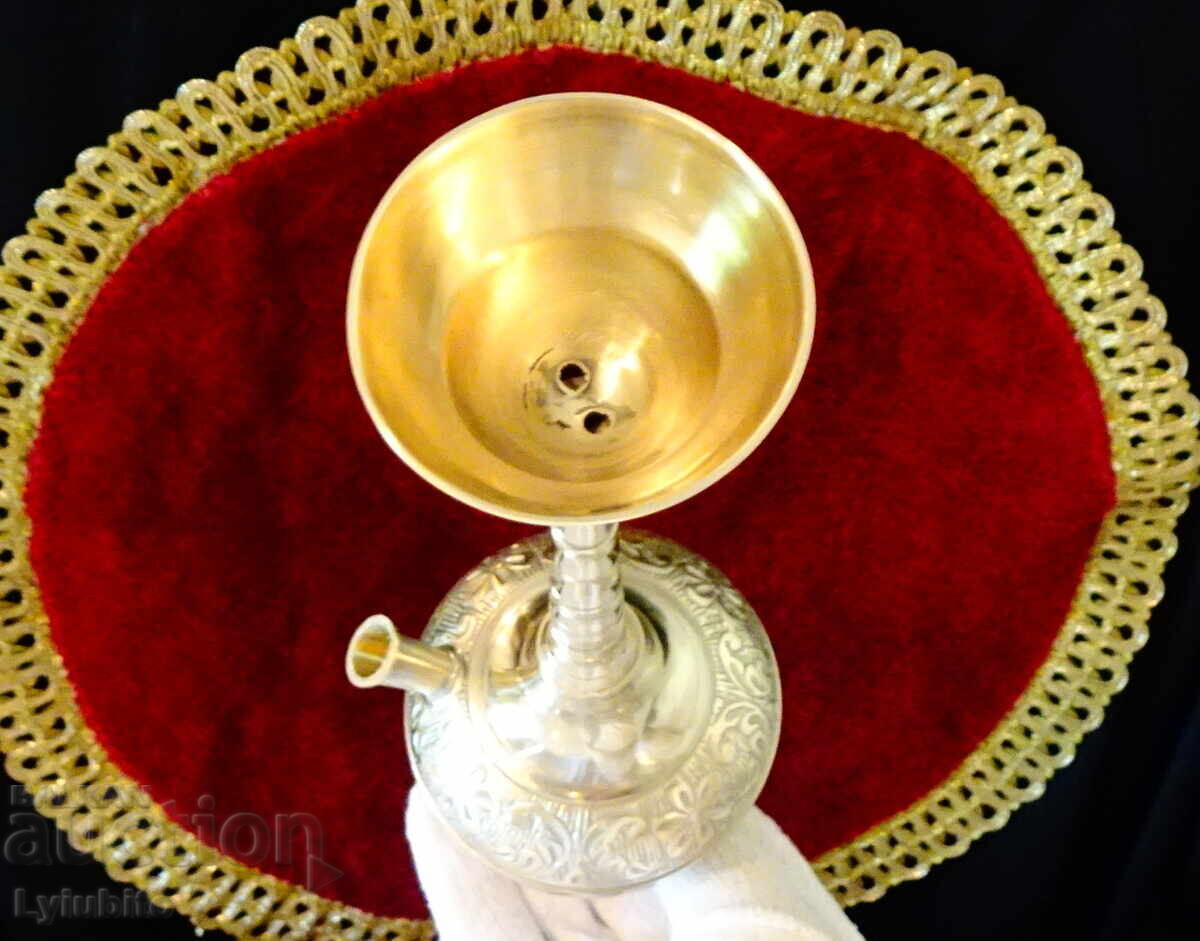 Delivery of Silver-plated bronze hookah, marking