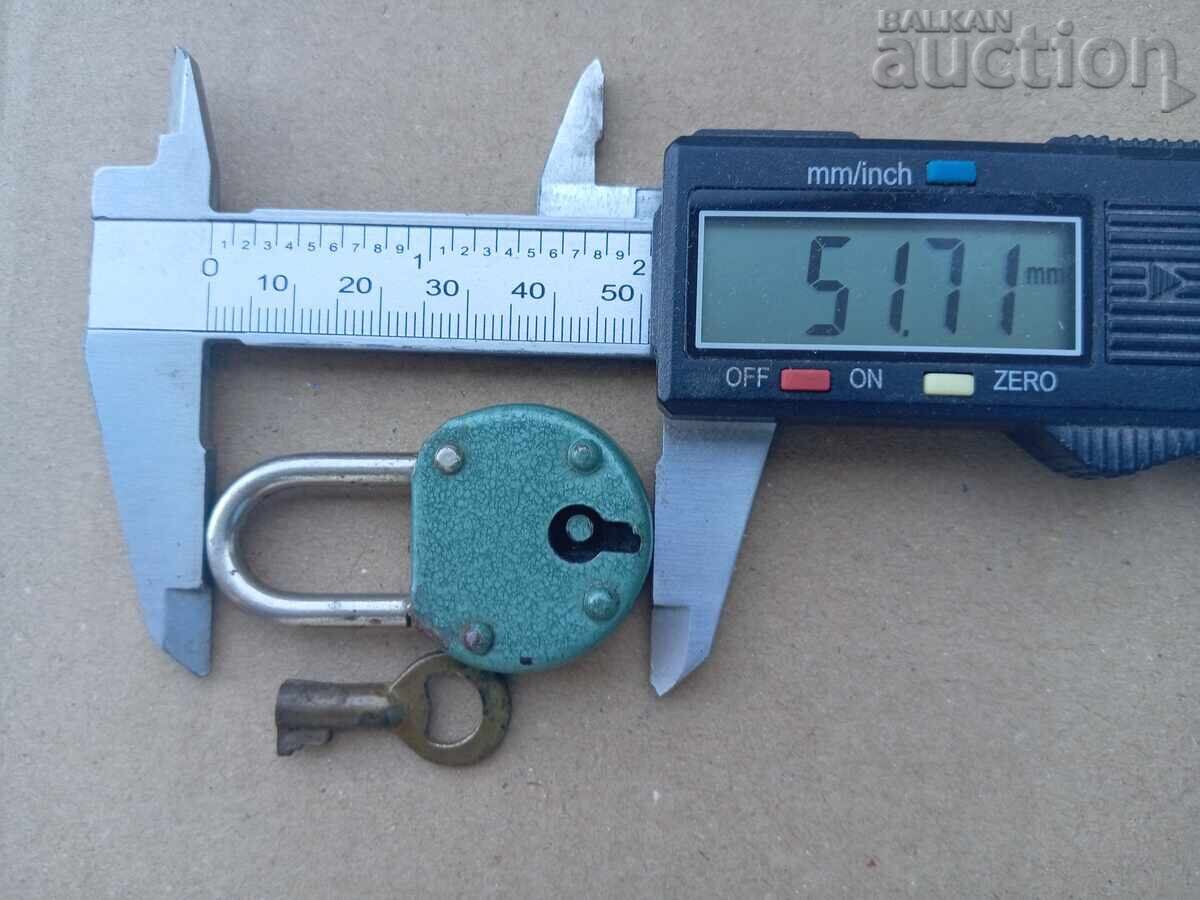 Lacăt mini retro vechi - 5