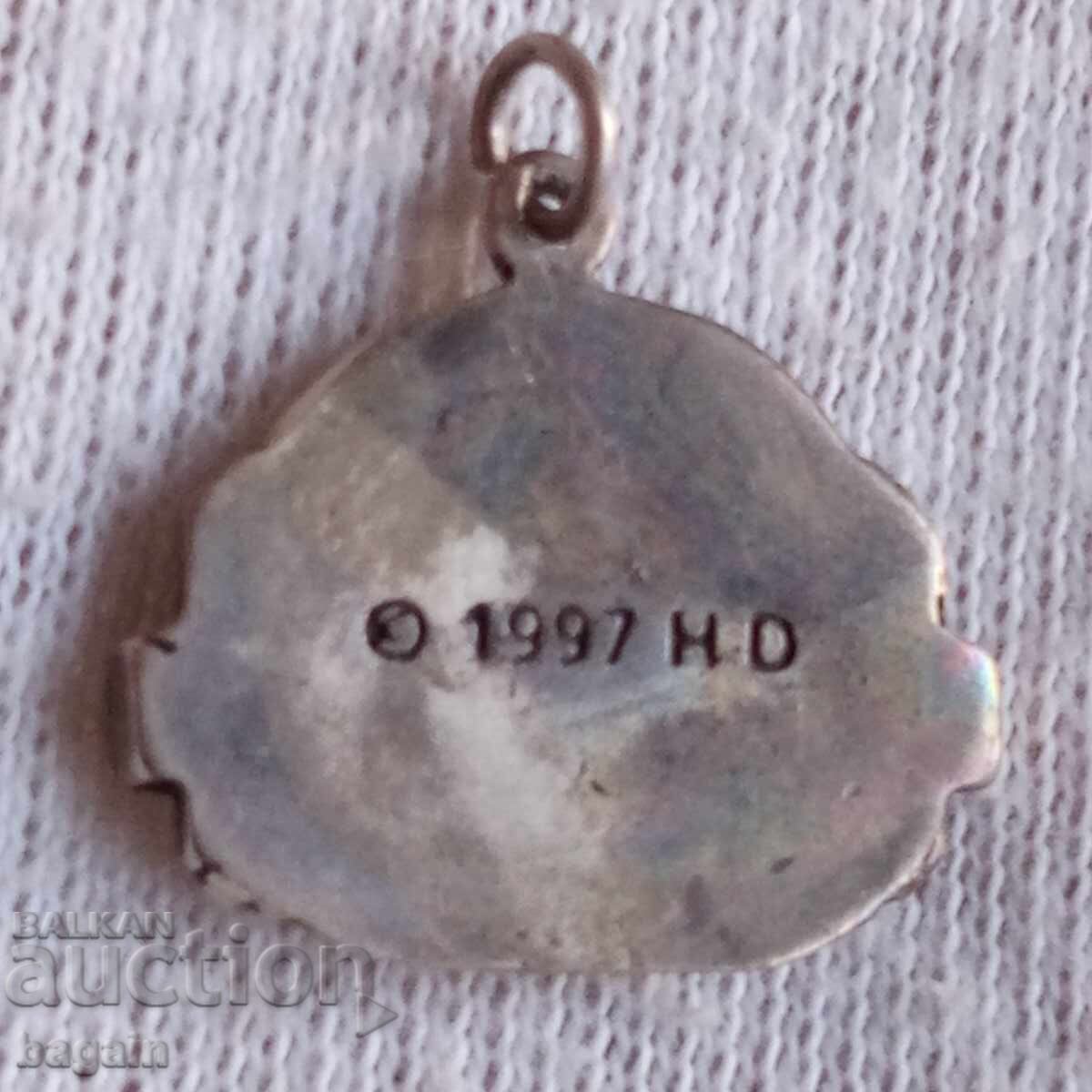 Аукцион Рокерски сребърен медальон. Харли Дейвидсън Аукцион Рокерски сребърен медальон. Харли Дейвидсън