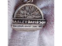 Рокерски сребърен медальон. Харли Дейвидсън