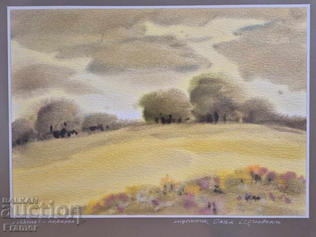 Ακουαρέλα από τον μεγάλο Βούλγαρο ζωγράφο Σάβα Τσονοβσκι 1G με τιμή 810.00 BGN | € 414.15