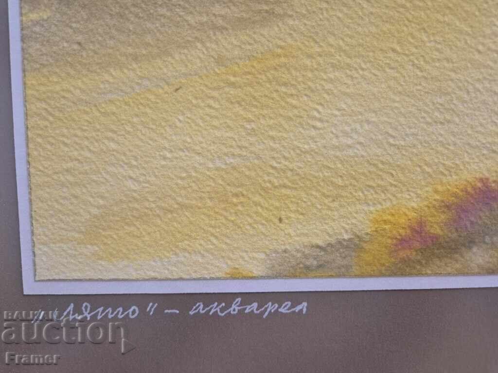 Δημοπρασία Ακουαρέλα από τον μεγάλο Βούλγαρο ζωγράφο Σάβα Τσονοβσκι 1G