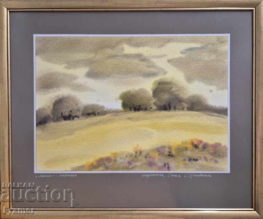 Ακουαρέλα από τον μεγάλο Βούλγαρο ζωγράφο Σάβα Τσονοβσκι 1G