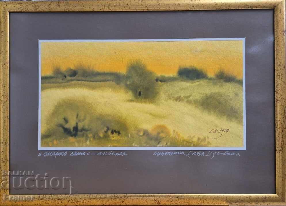 Watercolor by the great Bulgarian artist Sava Tsonovski 5B