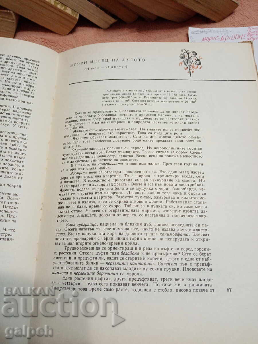 Доставка на КНИГА - 1 бр. - КАЛЕНДАР НА ПРИРОДАТА - 1 лв.