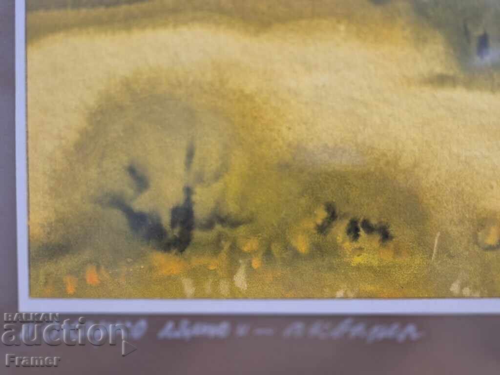 Аукцион Aкварел от големият български художник Сава Цоновски 5В