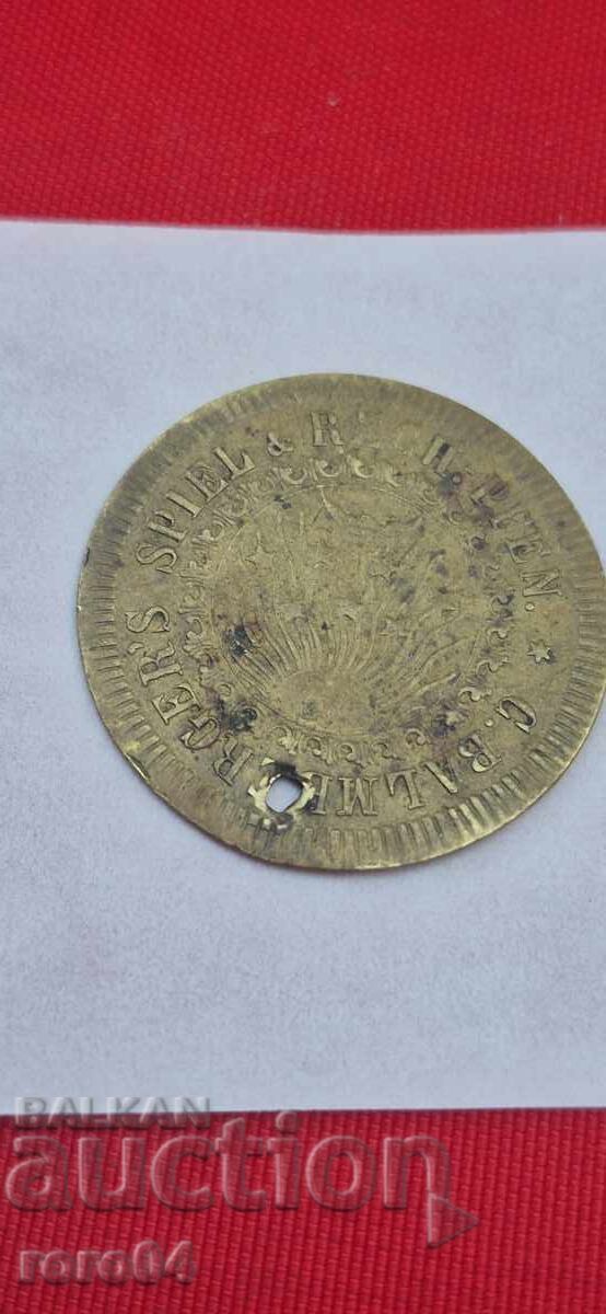 Delivery of SHIP TOKEN - BRASS PENDANT FOR JEWELRY