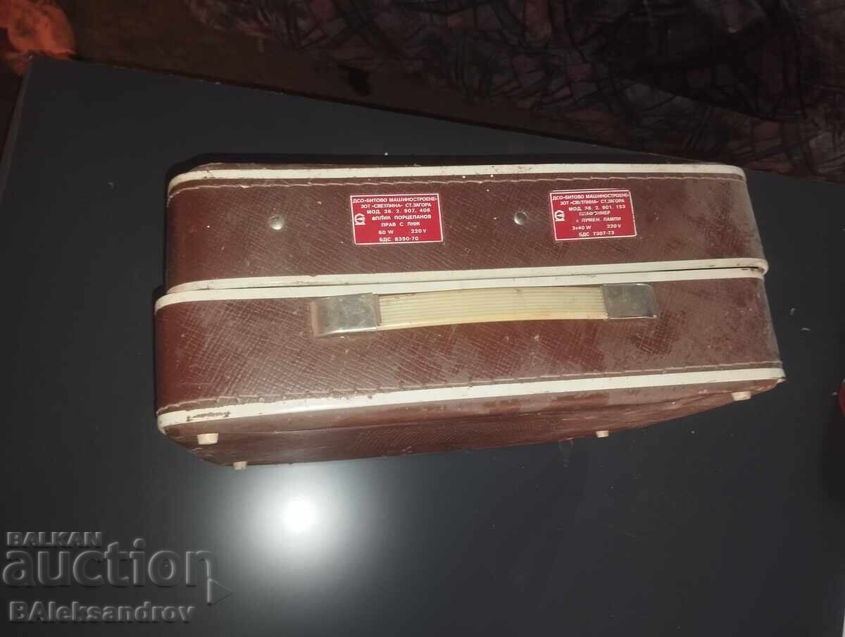 Valiză veche cu pick-up portabil - 6