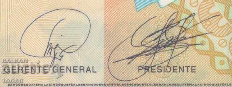 Licitație Guatemala - 5 Quetzales - 2010 - P# 122a - Polimer