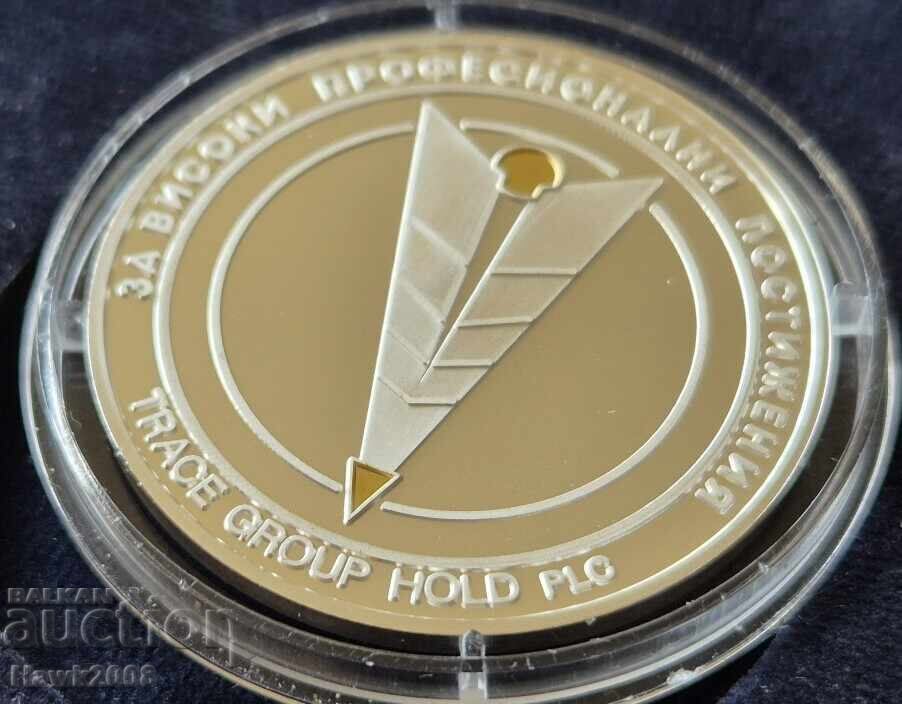 Δημοπρασία Ασημένιο Μετάλλιο πλακέτα νόμισμα TRECE prof.inzh.NIKOLAĬ MIKHAĬLOV