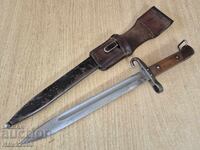 Teacă Mannlicher M 95, cuțit lopată, iatagan, sabie, pumnal, cuțit