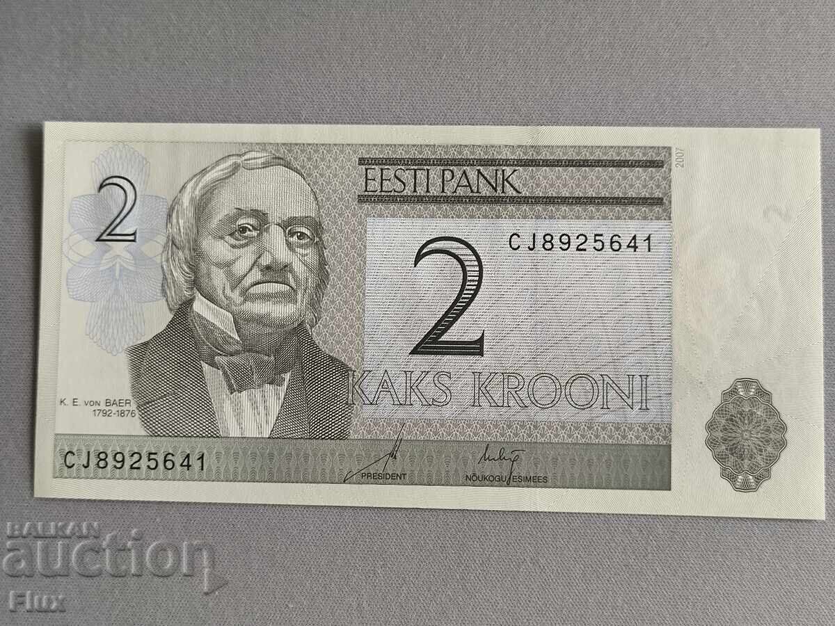 Banknote - Estonia - 2 Krooni UNC | 2007