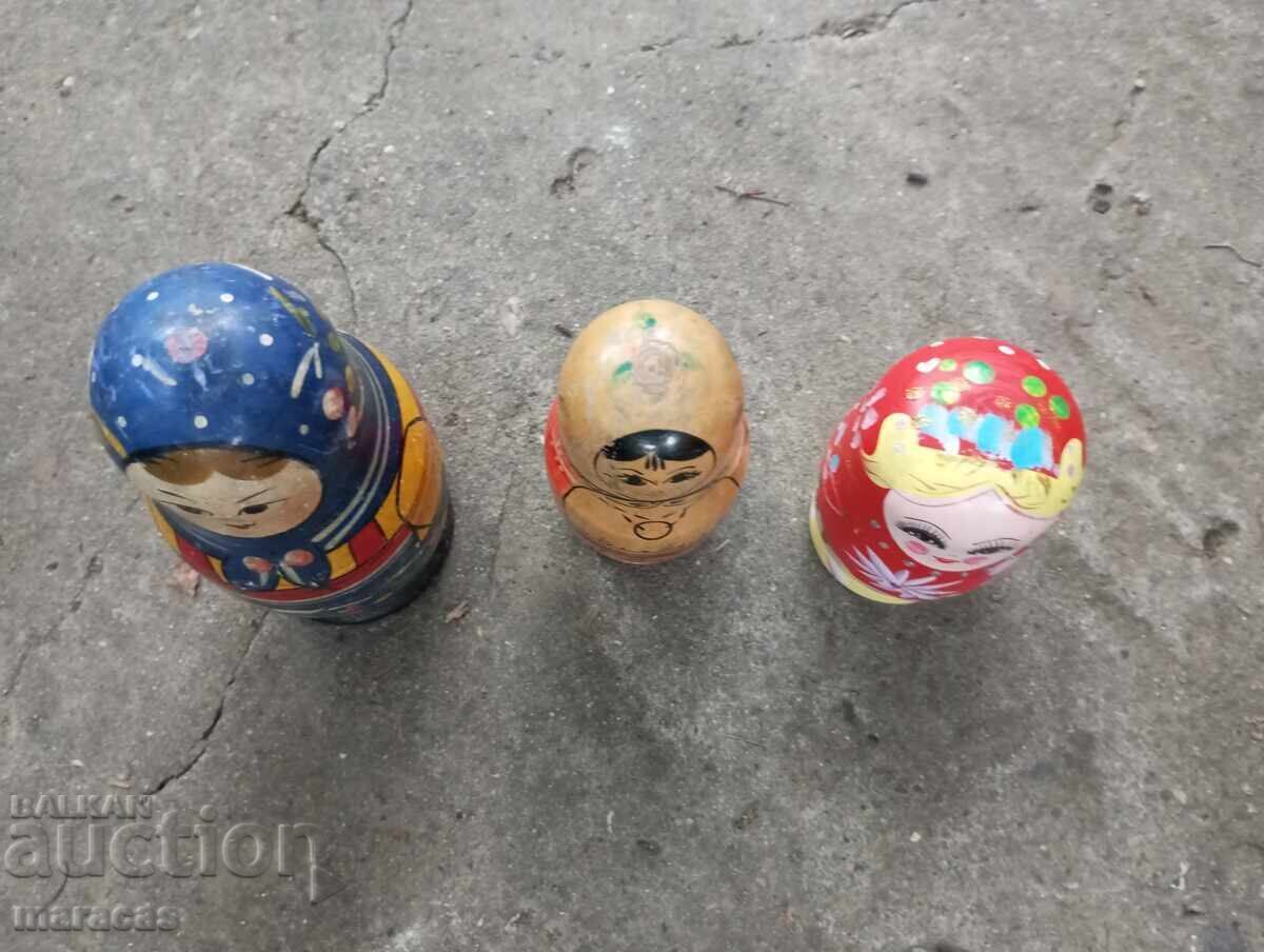 Păpuși matrioșca vechi din lemn cu preț € 15.34 | 30.00 BGN